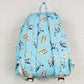 Baby Kids Dogs Blue Backpack Bags