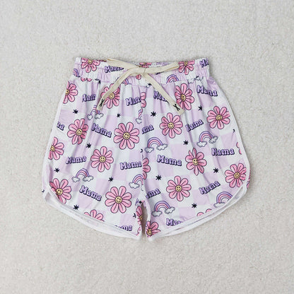 Mama & Mini Flower Rainbow Summer Shorts