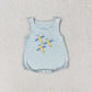 Baby Boy Embroidery Planes Sibling Romper Clothes Set