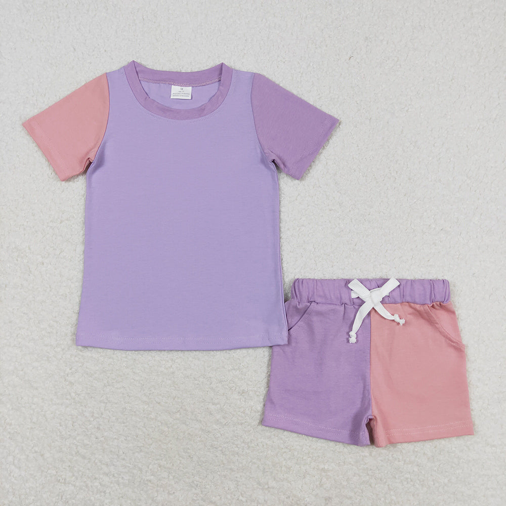 Baby Girl Summer Colorful Shirt Shorts Sports Cotton Set