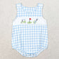 Baby Boy Girl Golf Sibling Romper Dress Plaid Clothes Set