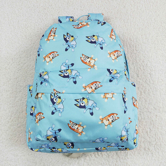 Baby Kids Dogs Blue Backpack Bags