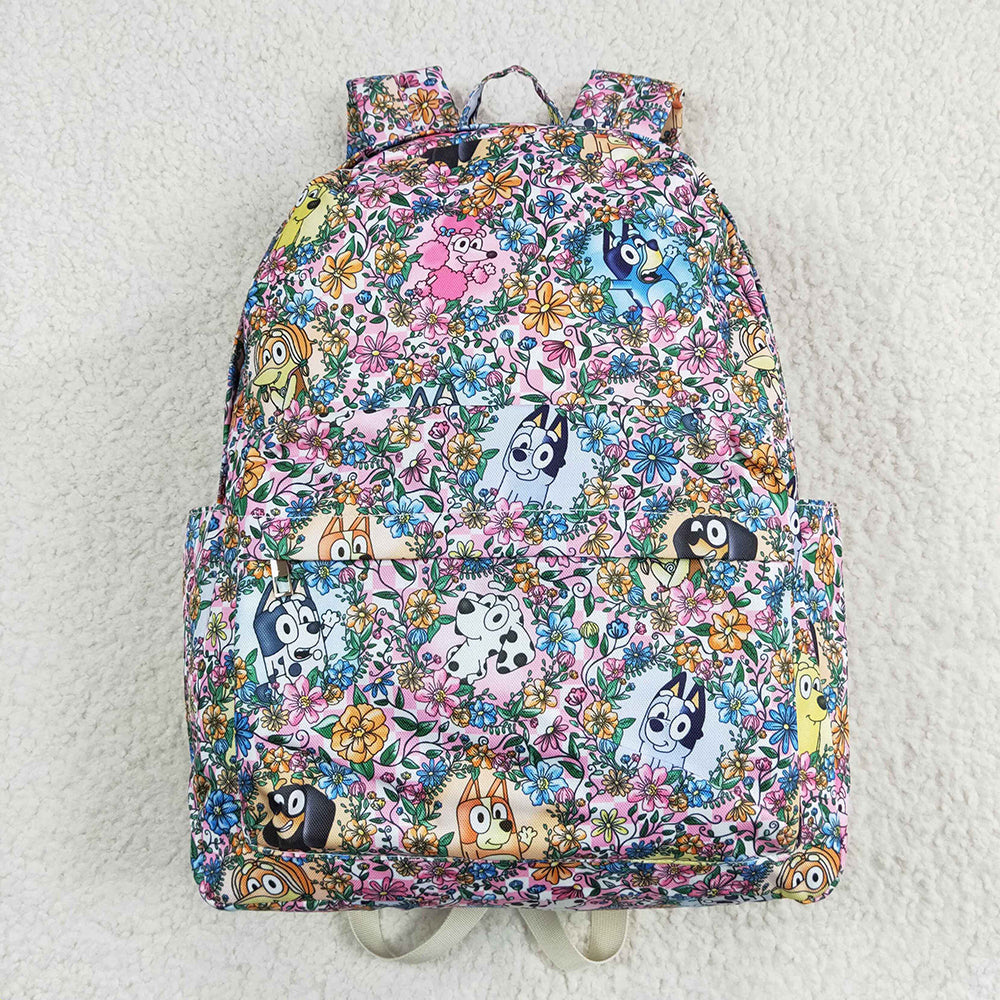 Baby Girl Dogs Flower Backpack Bags