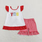 Baby Boy Girl Embroidery Crawfish Sibling Romper Set