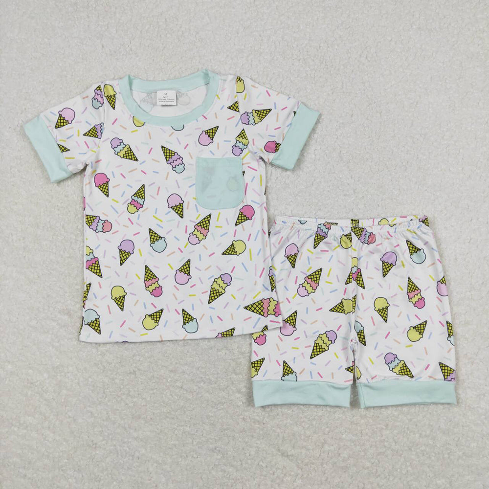 Baby Boy Girl Popstick Shirt Top Shorts Sibling Pajamas Clothes Sets