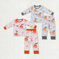 Baby Boy Girl Halloween Ghost Pumpkin Sibling Pajamas Clothes Set