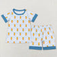 Baby Boy Girl Easter Carrot Rabbits Sibling Pajamas Set