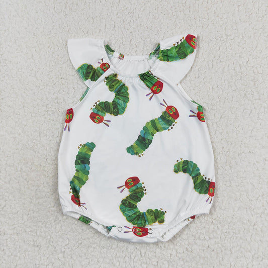 Baby Girl Caterpillar Short Sleeves Romper