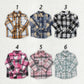 Baby Boy Girl Plaid Button Ups Sibling Long Sleeve Shirt Tops