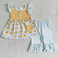 Promotion Baby Girl Summer Orange Fruit Outfit