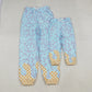 Sibling Baby Girls Adult Woman Pockets Blue Drips Baseball Mommy and Me Yoga Active Pants Bottom