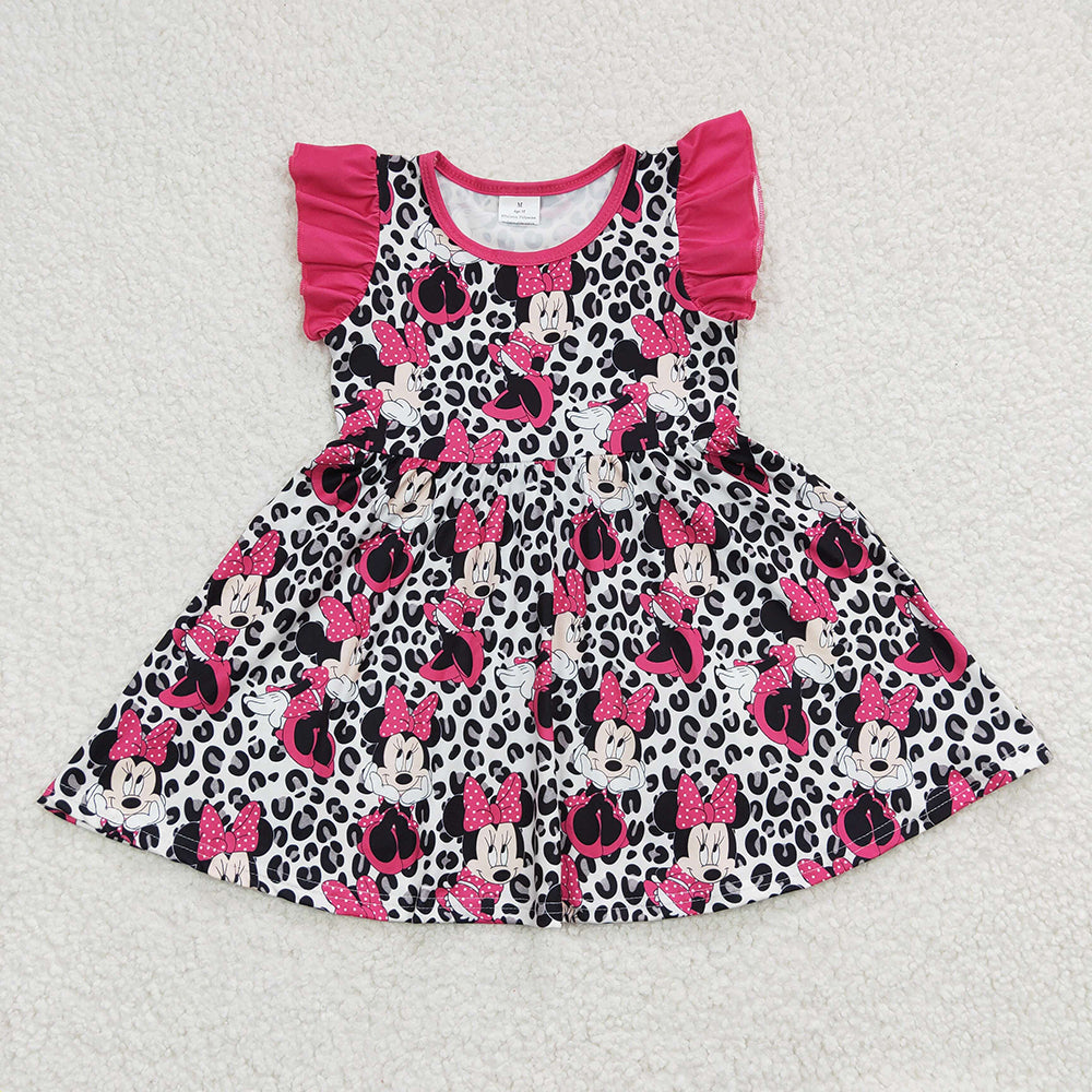 Promotion Baby Girl Mouse Short Sleeves Cartoon Dress