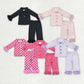 Baby Girl Fur Long Sleeves Buttons Shirt Pants Sibling Sister Pajamas Set