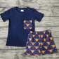 Promotion Baby Boy Western Cow Pocket Shorts Outfit