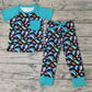 Promotion Baby Boy Dinosaurs Pocket Shirt Pants Set