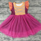 Promotion Baby Girl Halloween Short Sleeves Tulle dress