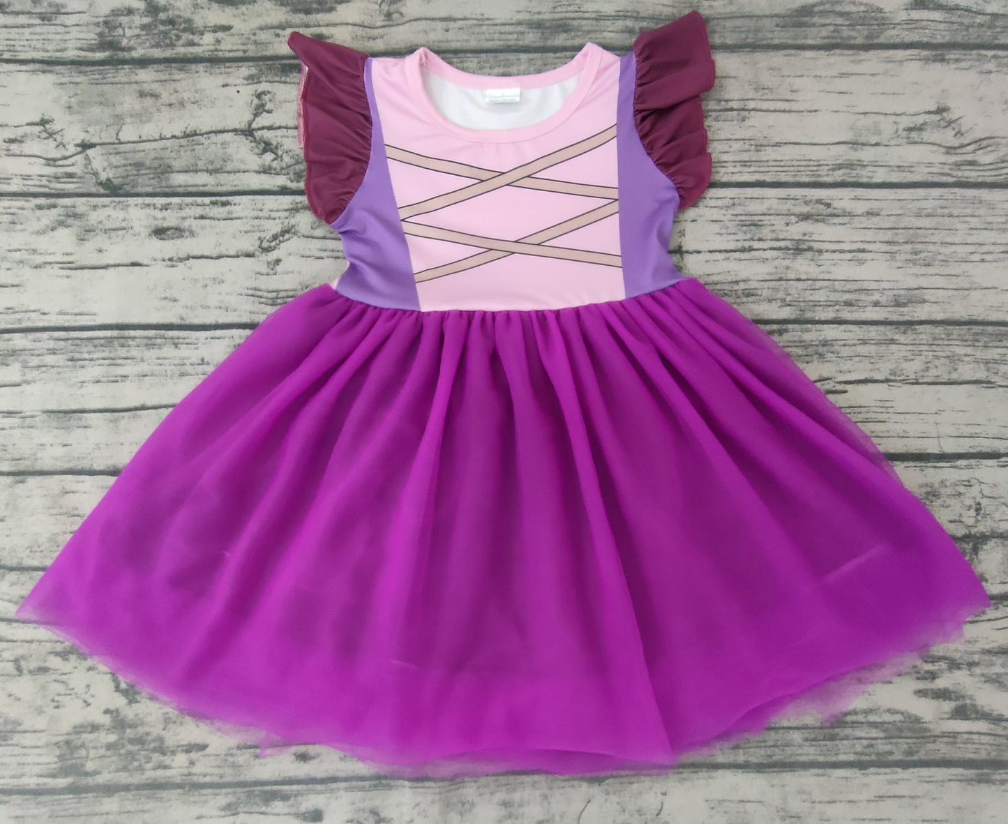 Promotion Baby Girl Short Sleeves Halloween Tulle Dress