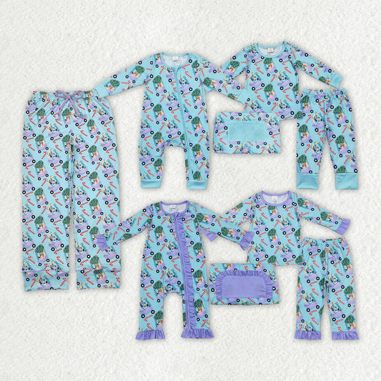 Baby Boy Girl Women Adult Christmas Dogs Sibling Family Pajamas Clothes Set