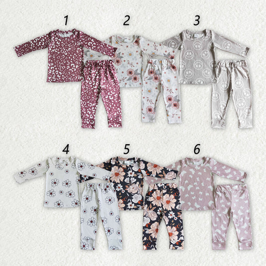 Promotion Baby Boy Girl Long Sleeves Shirt Pants Sibling Pajamas Set