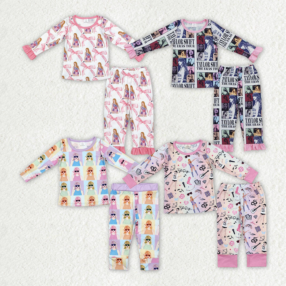 Baby Girl Long Sleeves Singer Sibling Pajamas Clothes Set