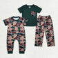 Baby Boy Short Sleeves Dark Camo Sibling Brother Romper Clothes Set