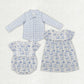 Baby Boy Girl Easter Rabbit Sibling Romper Shirt Dress