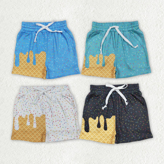 Baby Boy Toddler Drips Summer White Pockets Shorts Sibling Team Bottom RTS