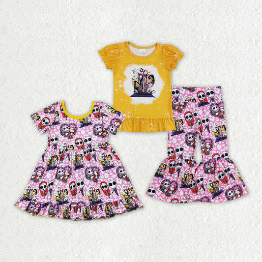 Baby Girl Halloween Nightmare Sibling Dresse Set