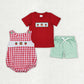 Baby Boy Girl Strawberry Cake Sibling Brother Romper Set