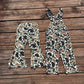 Baby Boy Girl Brown Camo Sibling Denim Pants Jumpsuit RTS
