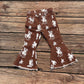 Baby Kids Girl Western Cowgirl Sibling Denim Bell Pants Jeans RTS