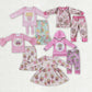 Baby Girl Long Sleeves Valentines Fries Sibling Dress Clothes Set