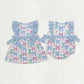 Baby Girl Short Sleeves Bows Sibling Romper Dress