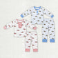 Baby Boy Girl Ducks Stripes Sibling Pajamas Set