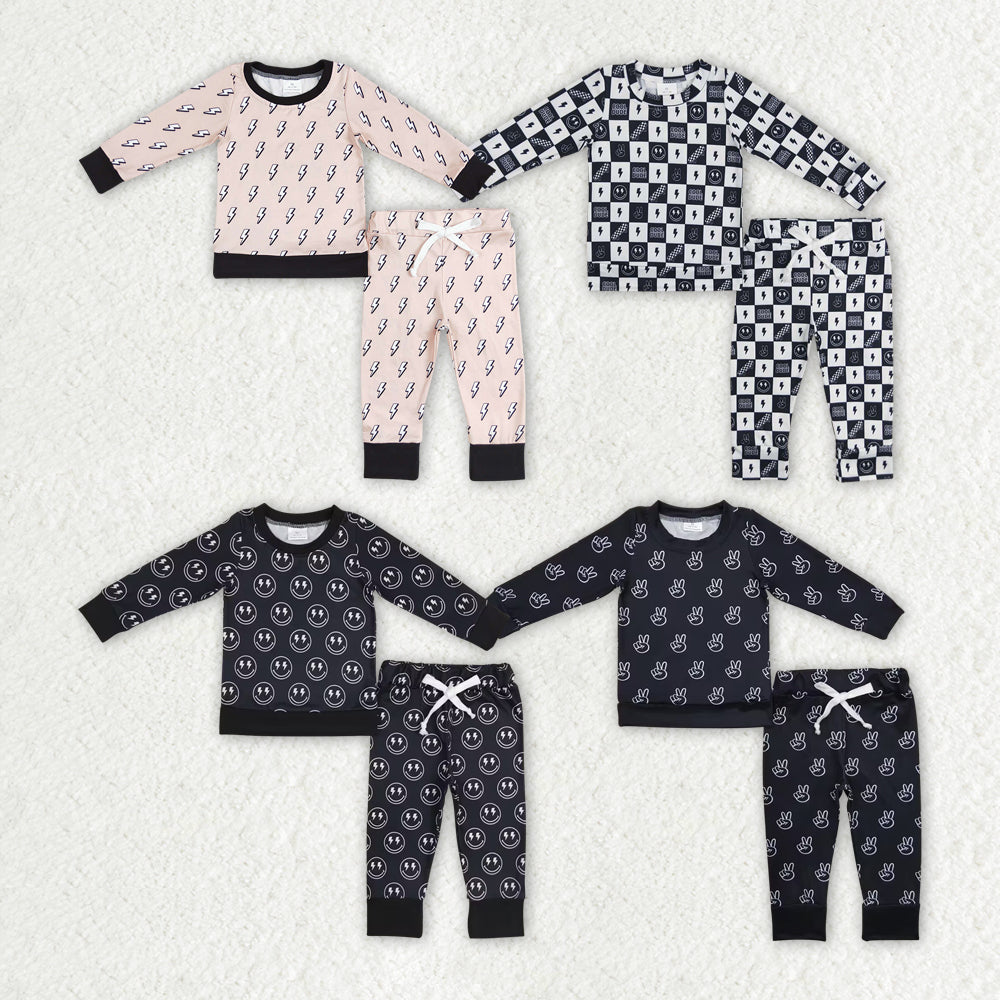 Baby Boy Long Sleeves Pants Sibling Brother Pajamas Set