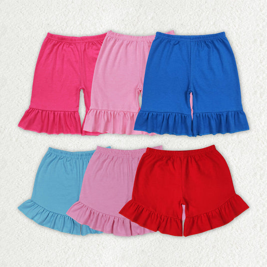 Baby Girl Cotton Ruffle Summer Sibling Shorts RTS