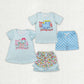 Baby Boy Girl Short Sleeves Train Shirt Shorts Sibling Clothes Set