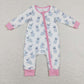 Baby Boy Girl Easter Rabbits Sibling Romper Pajamas Set