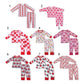 Baby Girl Long Sleeves Valentines Heart Shirt Pants Sibling Pajamas Clothes Sets