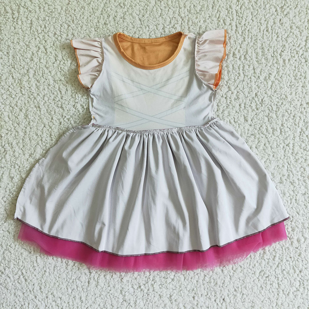 Promotion Baby Girl Halloween Short Sleeves Tulle dress