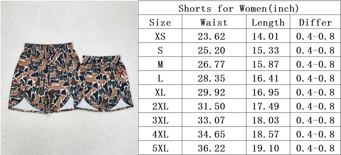 Mommy & Me Baby Girl Adult Women Camo Deer Sibling Shorts