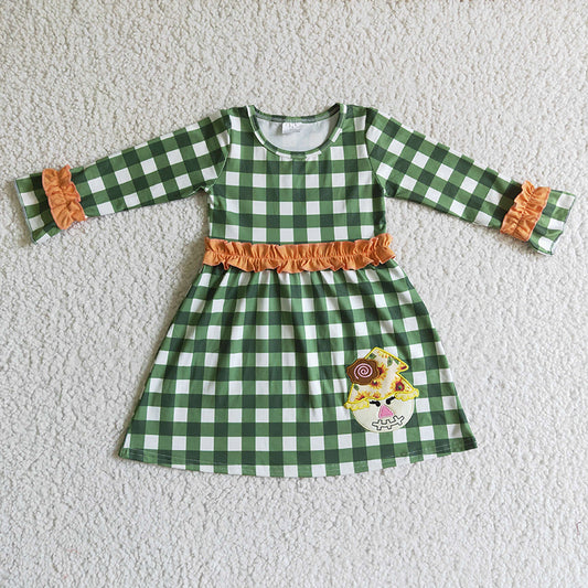 GLD0067 Baby Girl Scarecrow Embroidery Dress