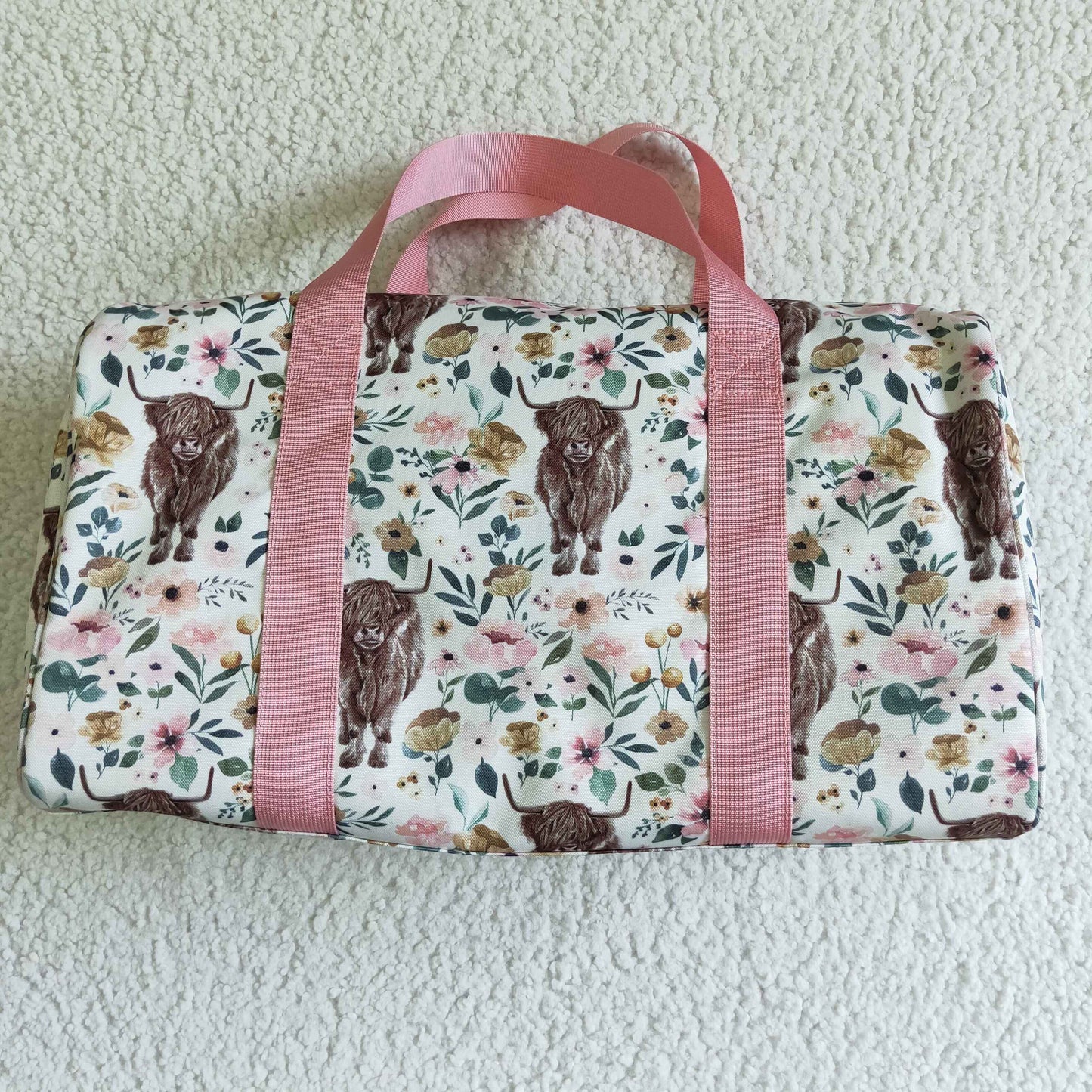 BA0008 Baby Kids Western Cow Floral Bag