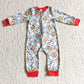 LR0185 Baby Girl Christmas Milk Romper
