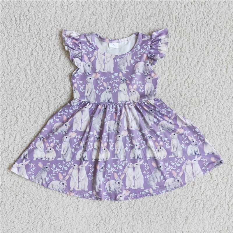 Easter Purple Bunny twril dress