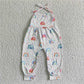 SR0050 Baby Girl Rainbow One-piece Jumpsuit
