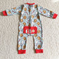 LR0185 Baby Girl Christmas Milk Romper