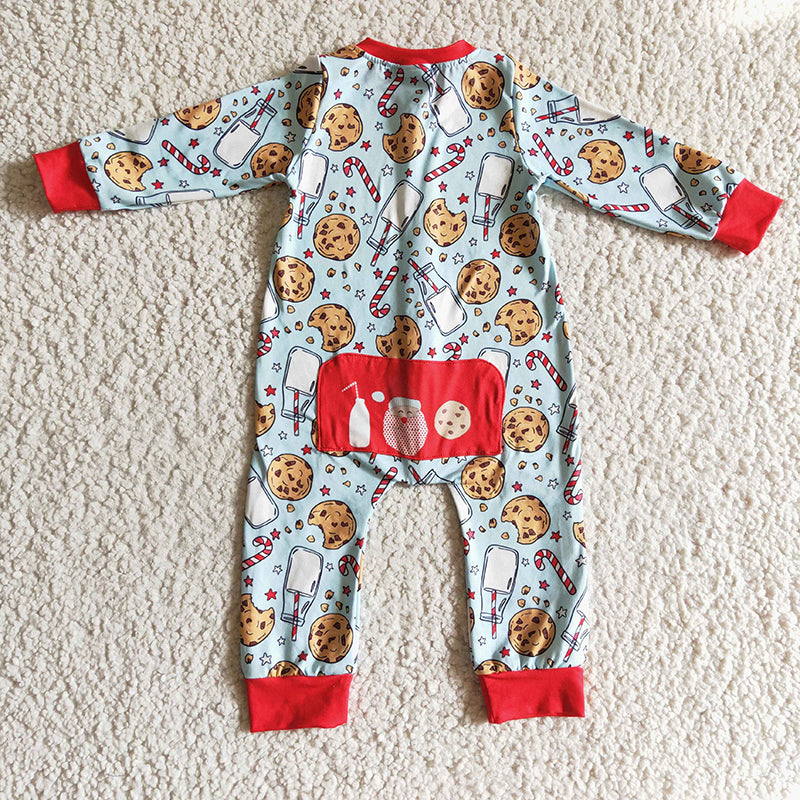 LR0185 Baby Girl Christmas Milk Romper