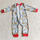 LR0185 Baby Girl Christmas Milk Romper