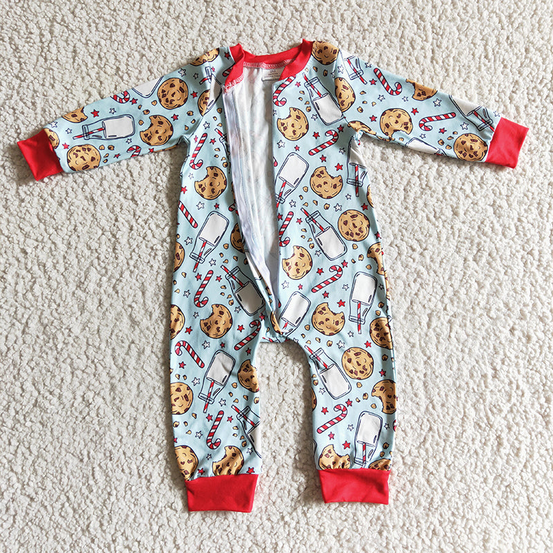 LR0185 Baby Girl Christmas Milk Romper